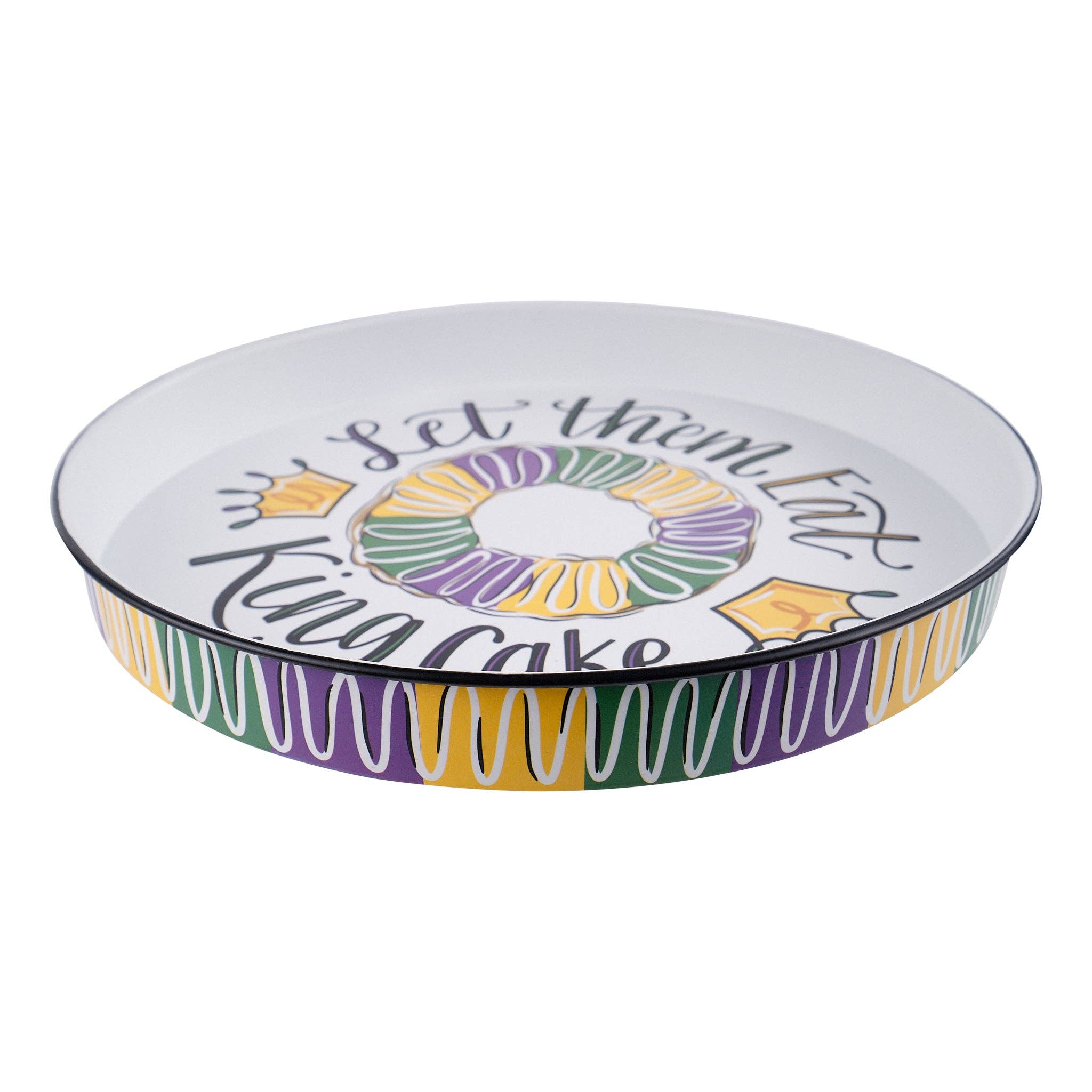 Glory Haus - Wholesale Cake Stand - Let Them Eat King Cake Stand - Mardi Gras2