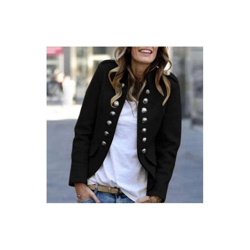 FurDecoration – wholesale Coat – Women’s – Solid Color Short Wool Coat2