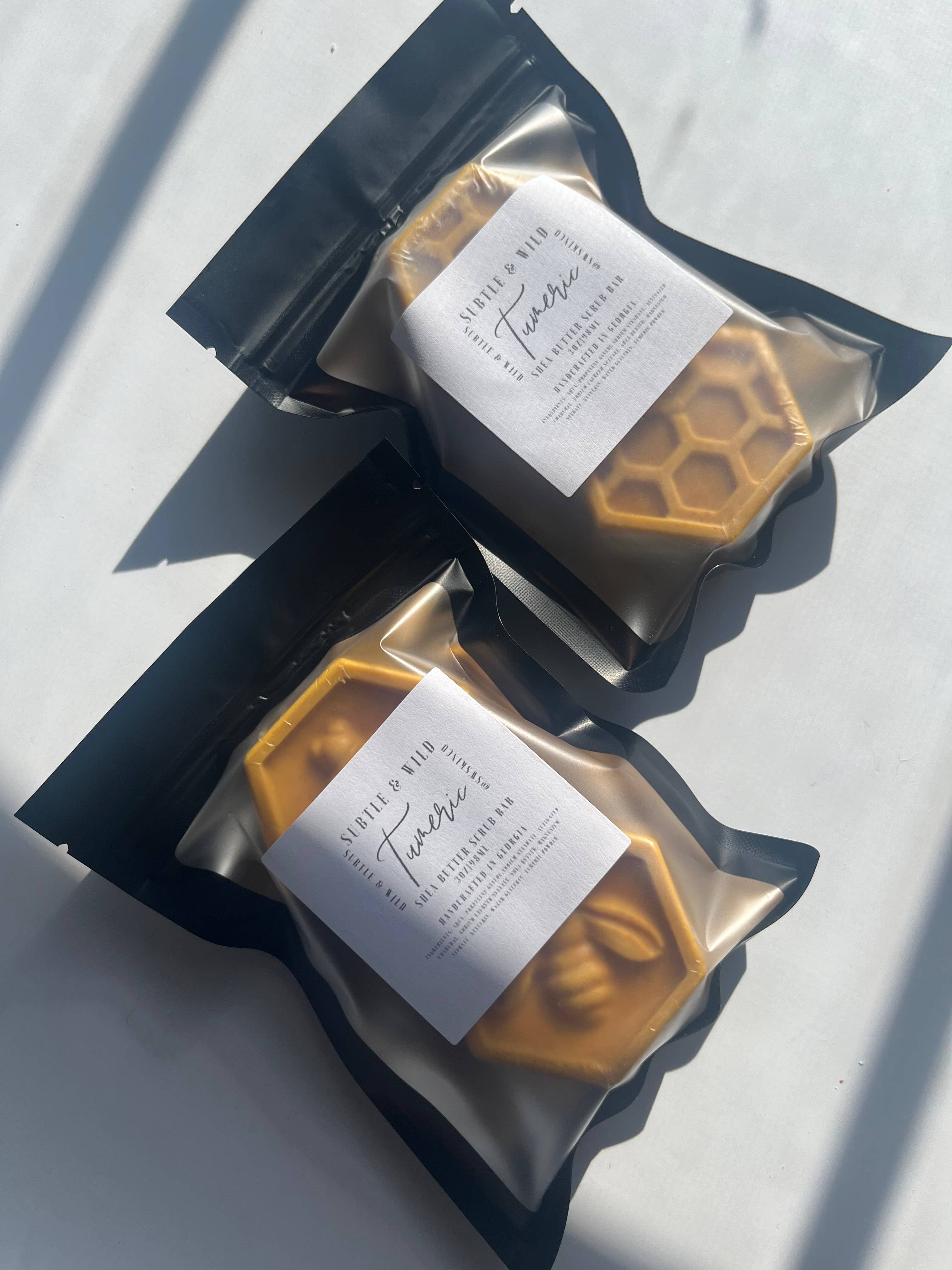 Subtle & Wild - Wholesale Body Scrub/Exfoliant - Turmeric Scrubbies|Scrub Bar|Turmeric Soap|Body Scrub3