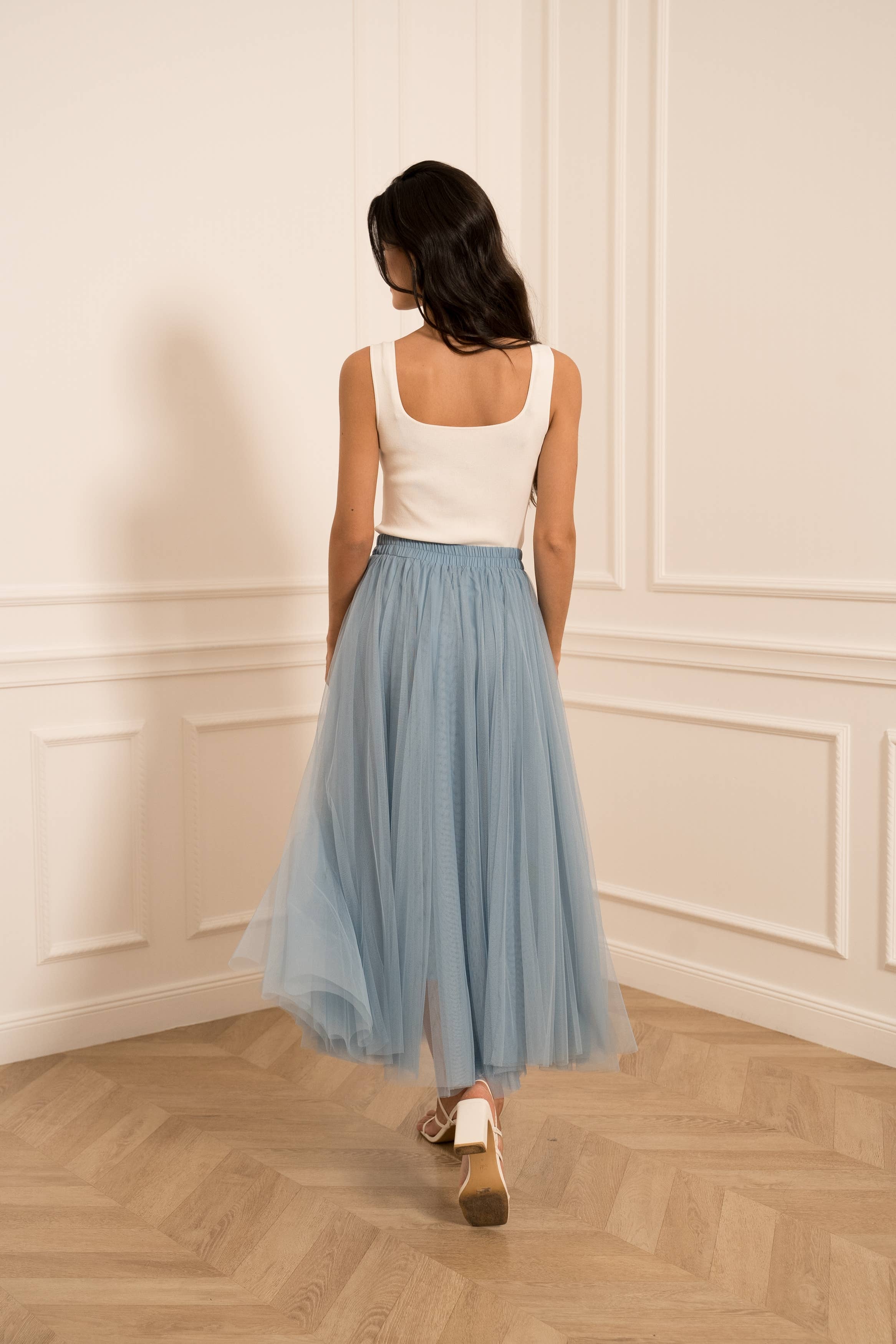 CHOKLATE PARIS - Vente Jupe – femme - Jupe longue Aria en tulle SS26 colors - CK0807744