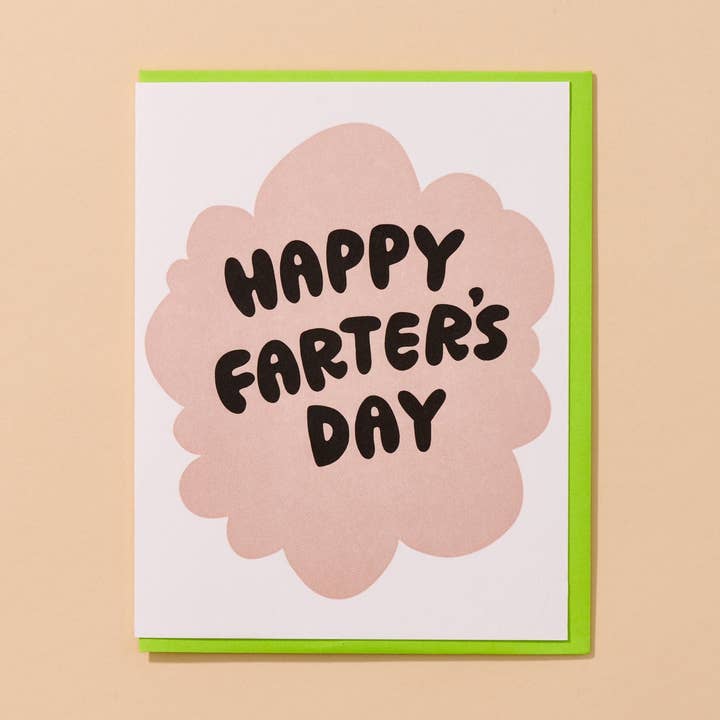 Happy Farter's Day Letterpress Card Father's Day Grandfather- Made in USA for wholesale by And Here We Are