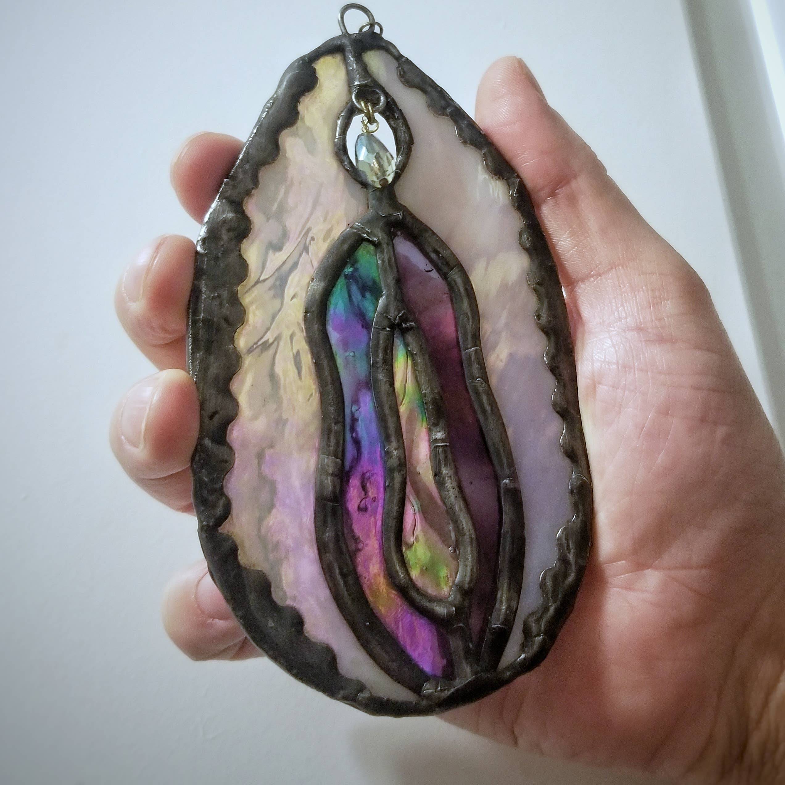 Lost & Found Design - Wholesale Suncatcher - Stained glass - yoni - choose your color combination1