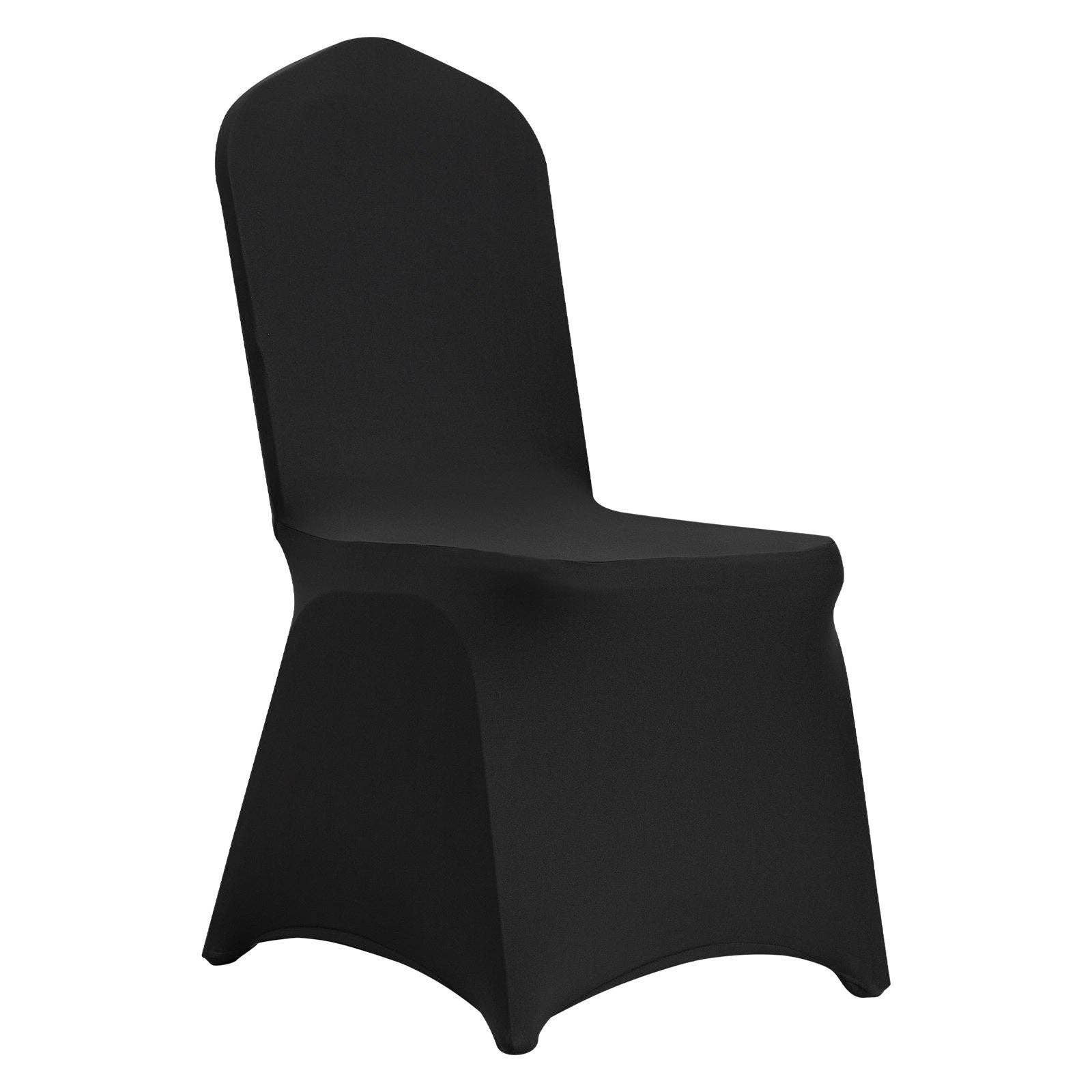Black Stretch Spandex Folding Chair Covers, Universal Fitted Chair Cover, Removable Washable Protective Slipcovers, for Wedding, Holiday, Banquet, Party, Celebration, Dining (50PCS Black) for wholesale on Faire0