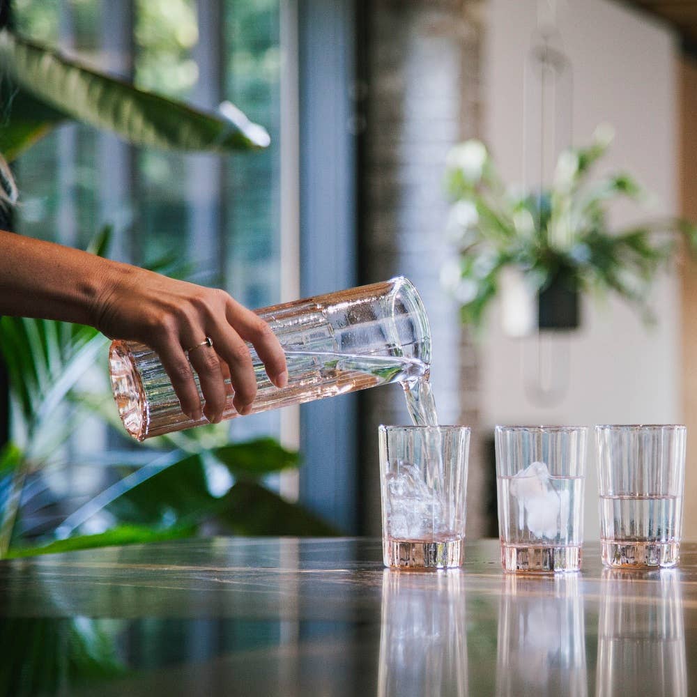 Brût Home and Glassware - Wholesale Carafe - Carafe Reed 100 CL | Jug | blush pink2