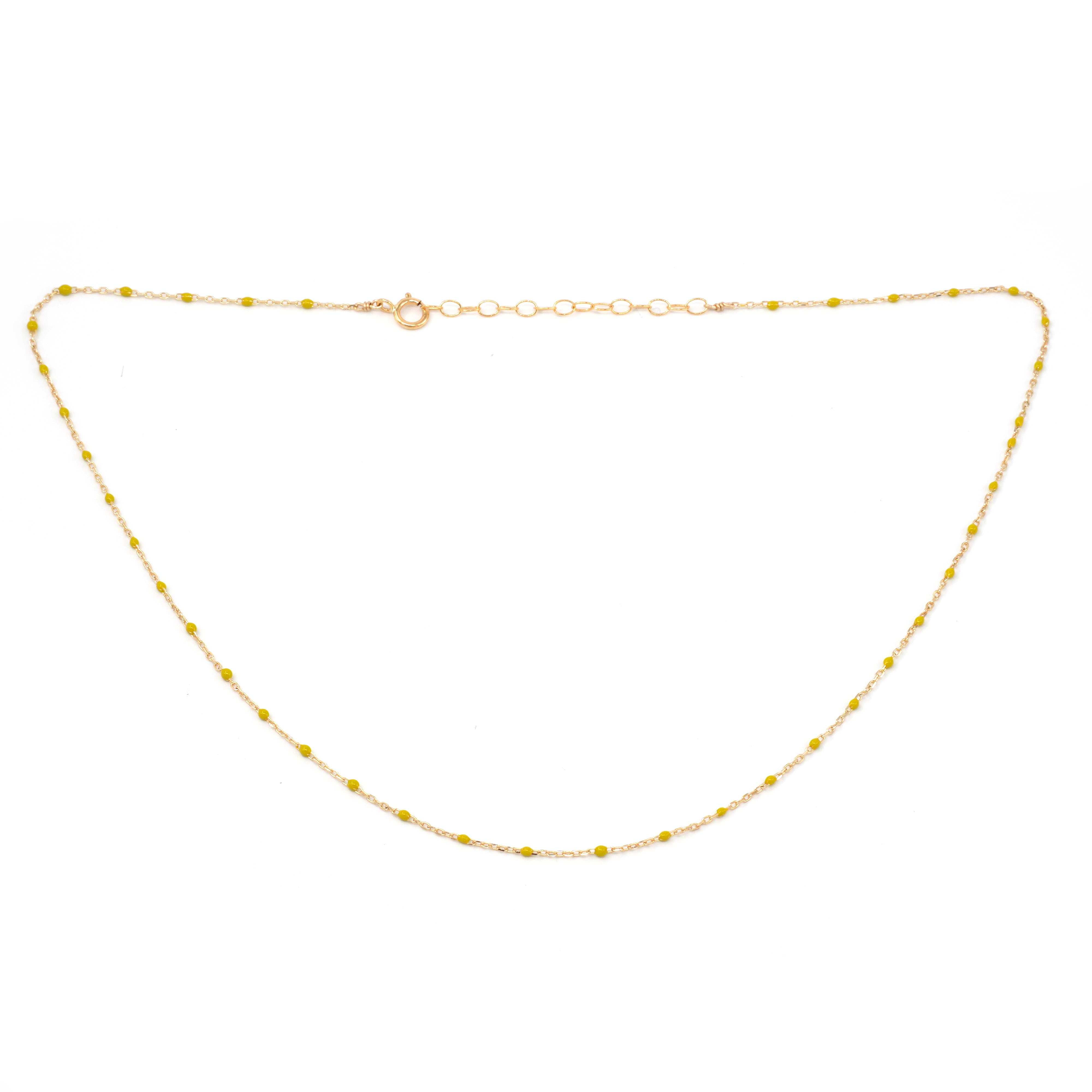 May Martin - Wholesale Link & Chain Necklace - Enamel & Gold Necklace3