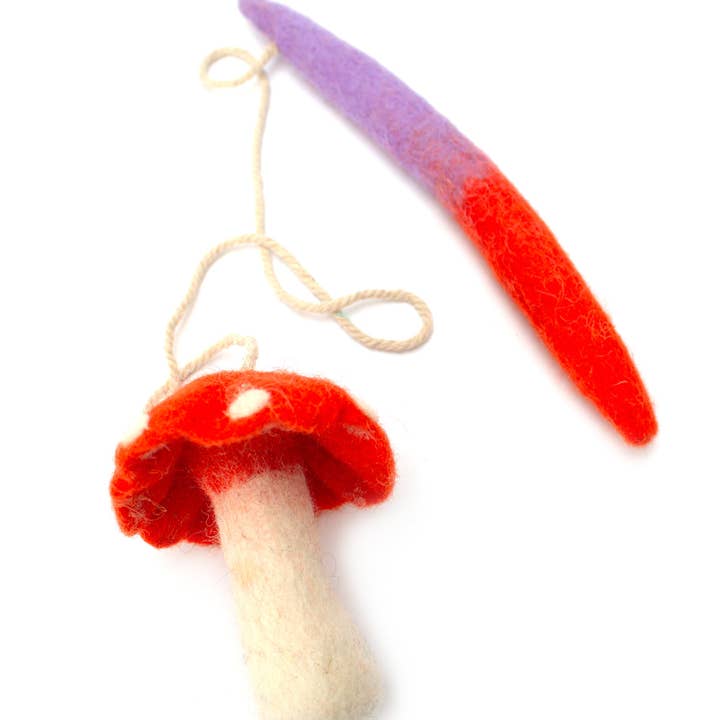 Hiro + Wolf – wholesale Pet toy – Cat – Magical Mushroom Teaser Cat Toy3