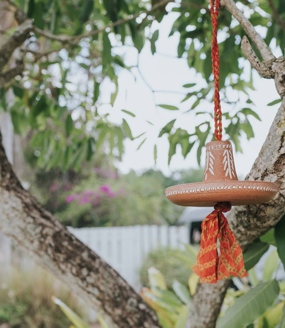 Matr Boomie Fair Trade - Wholesale Bird Feeder - Vasanta Hanging Bird Feeder - Terracotta1