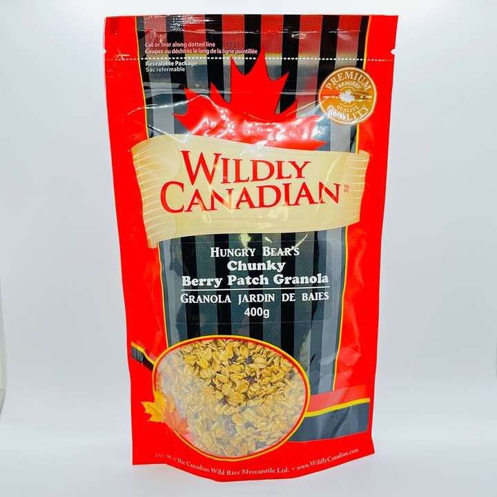 Hungry bears Chunky Berry Patch Granola for wholesale by Wildly Canadian