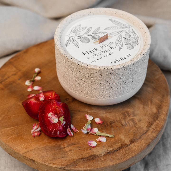 Bobella Co. - Wholesale Jar/Filled Candle - Botanical Soy Wax Candle with Wooden Wick