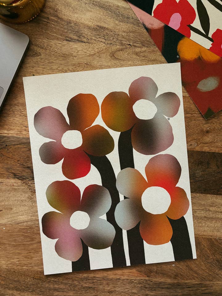 'Daisies' Print by Parrott Paints for wholesale by Parrott Paints