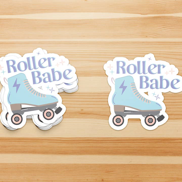Roller Babe Sticker for wholesale by Studio Tudor