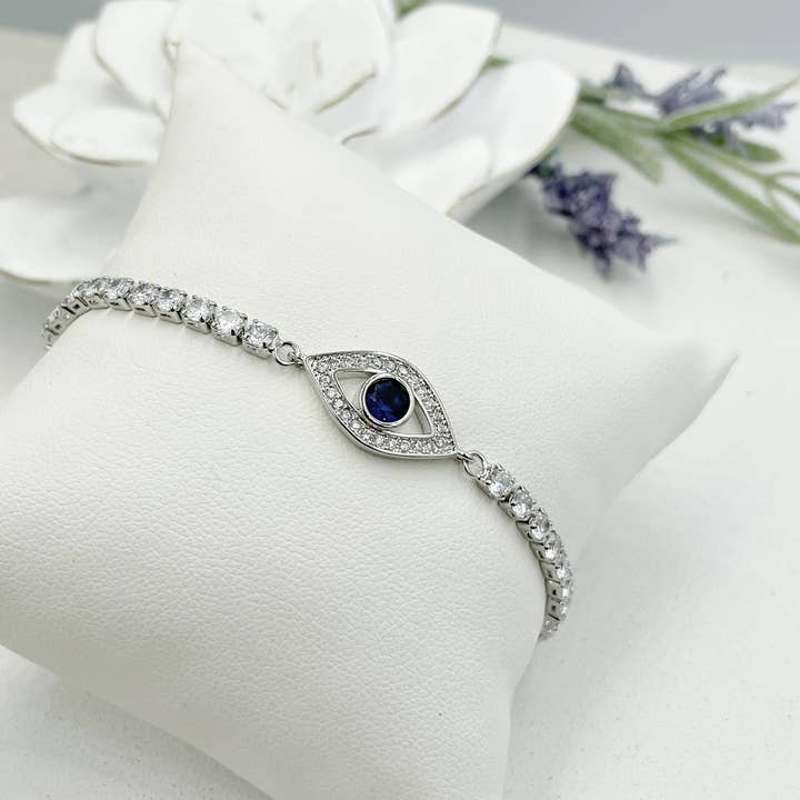 Grekiska blå ögon Design Tennis Armband för wholesale av Cherie by Cherie