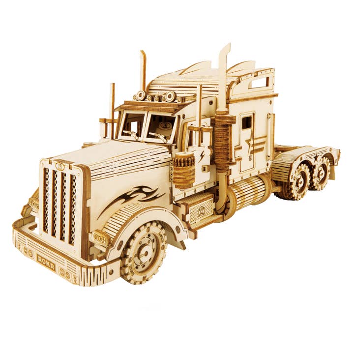 3D Laser Cut Wooden Puzzle: Truck for wholesale by Hands Craft