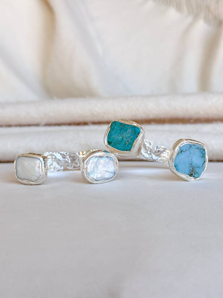 Mist Medium Cuff - Silver for wholesale by Easton Elle Jewelry