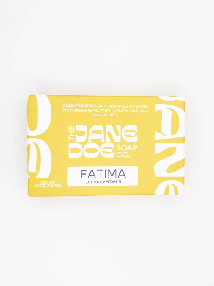 Sabonete Barra de Verbena Limão de Fátima por atacado de The Jane Doe Soap Company