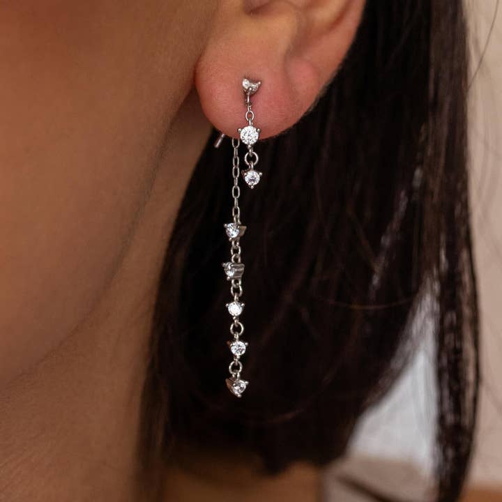 Nova Earrings Silver for wholesale by ALCO Jewelry