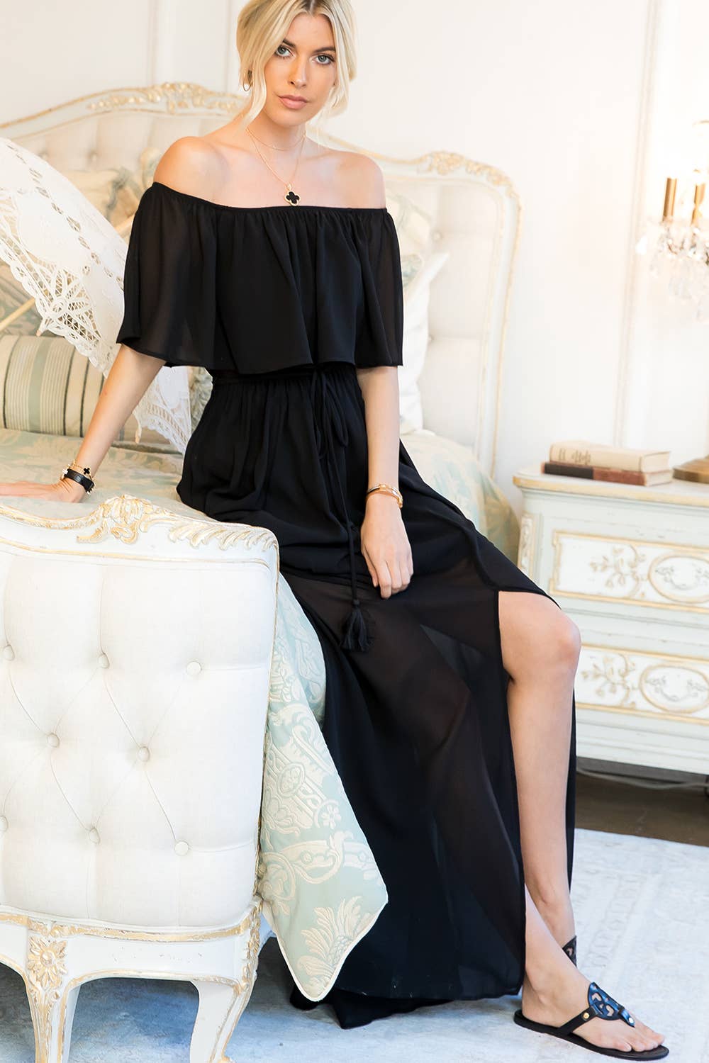 Sweet Lovely by Jen - Wholesale Dress - Women's - OFF-SHOULDER MAXI DRESS4