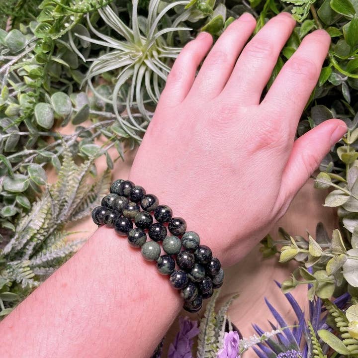 Copper Ashes - Wholesale Beaded Bracelet - 8mm Beaded Kambaba Jasper Bracelet3