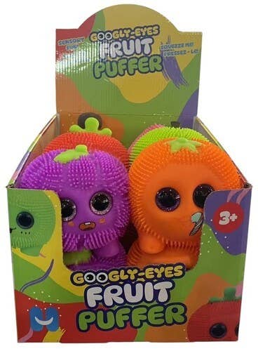 Handee Products (HPC) - Wholesale Squishy Toy - Kids & Baby - Jumbo Googly Eyes Fruit Puffer Balls 1