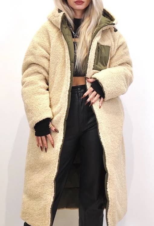 KZELL PARIS - Wholesale Puffer Jacket - Women's - REVERSIBLE LONG PUFFER JACKET3