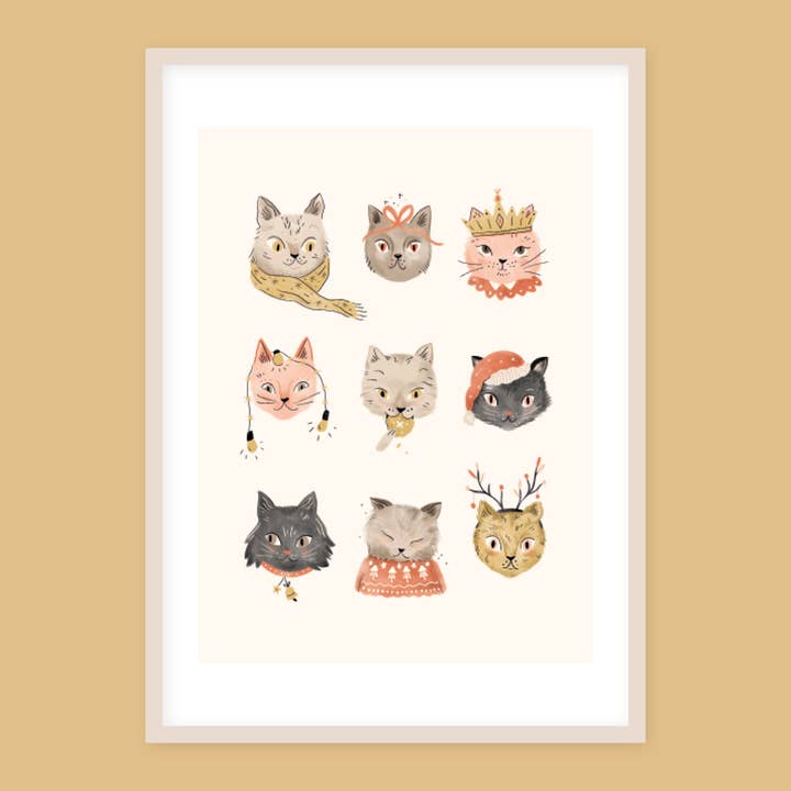 Stampa artistica a forma di gatto per la vendita all'ingrosso da parte di Sarah von Rickenbach