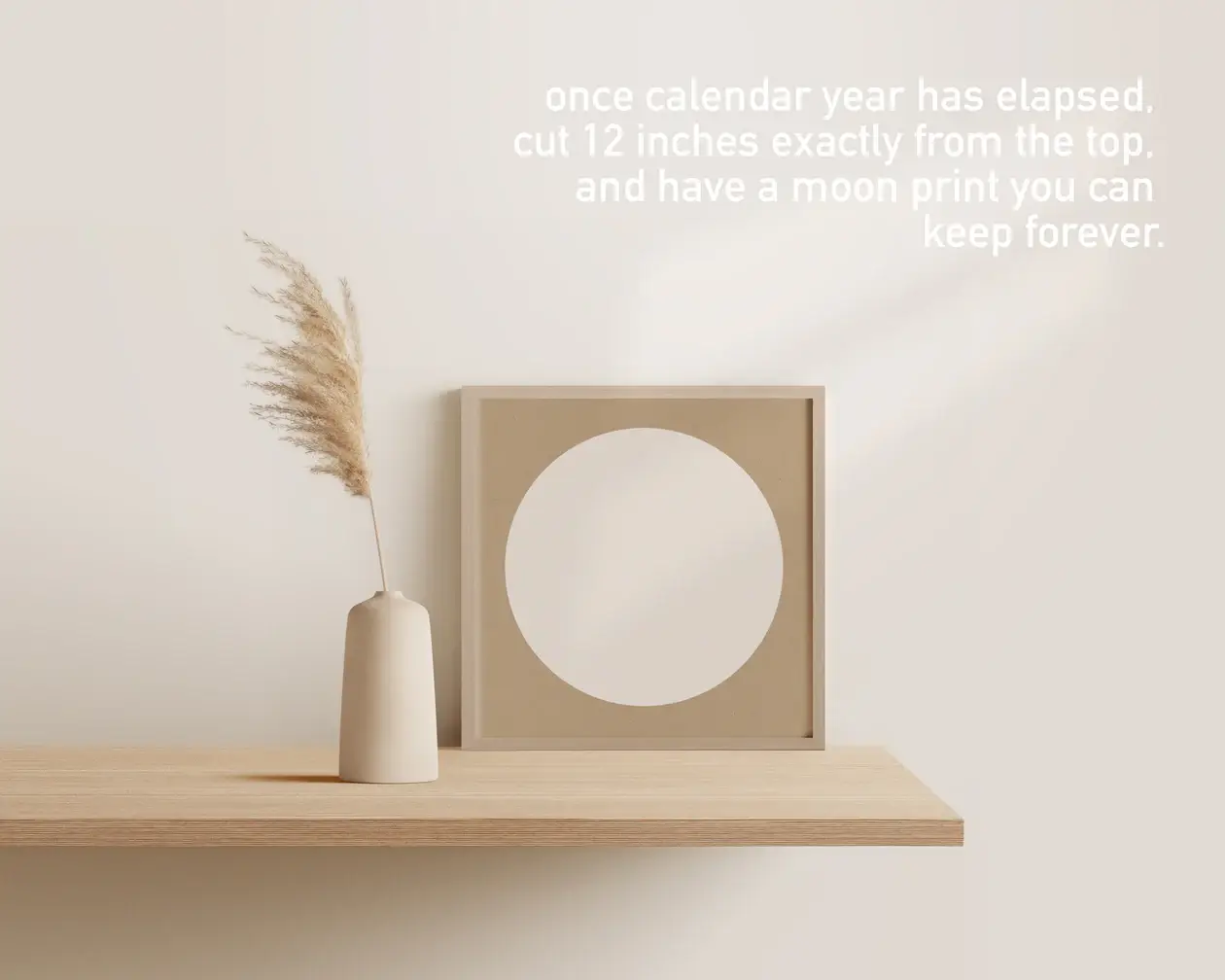 Worthwhile Paper - Wholesale Calendar - Minimalist Moon Calendar - 2026 - Neutrals2