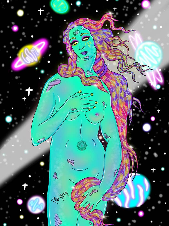 La nascita di Venere per la vendita all'ingrosso da parte di Janolo