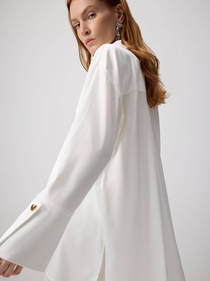 VIDDE MANCHET SATINSKJORTE for engroshandel hos Touché Privé EU