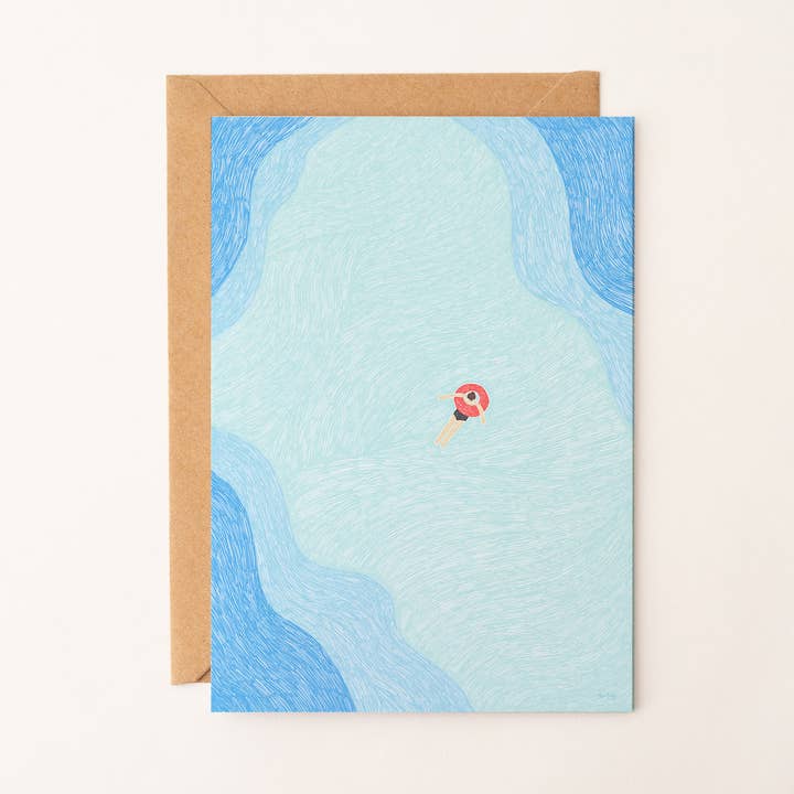 Cartolina "Momento sull'Acqua" – Illustrazione Estiva per la vendita all'ingrosso da parte di Rio Soléy