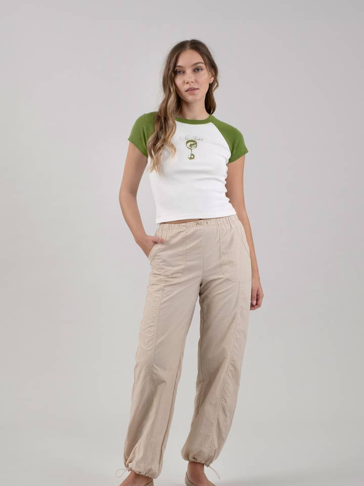 DRAWSTRING NYLON JOGGERS for wholesale by The Workshop Studio