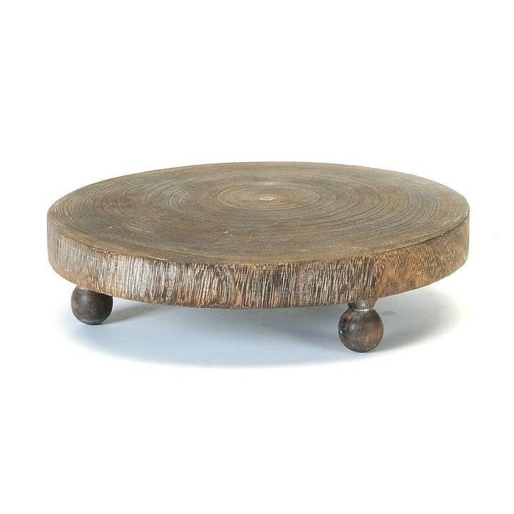 WOOD DISPLAY ROUND 12 INCH for wholesale by Bacon Basketware