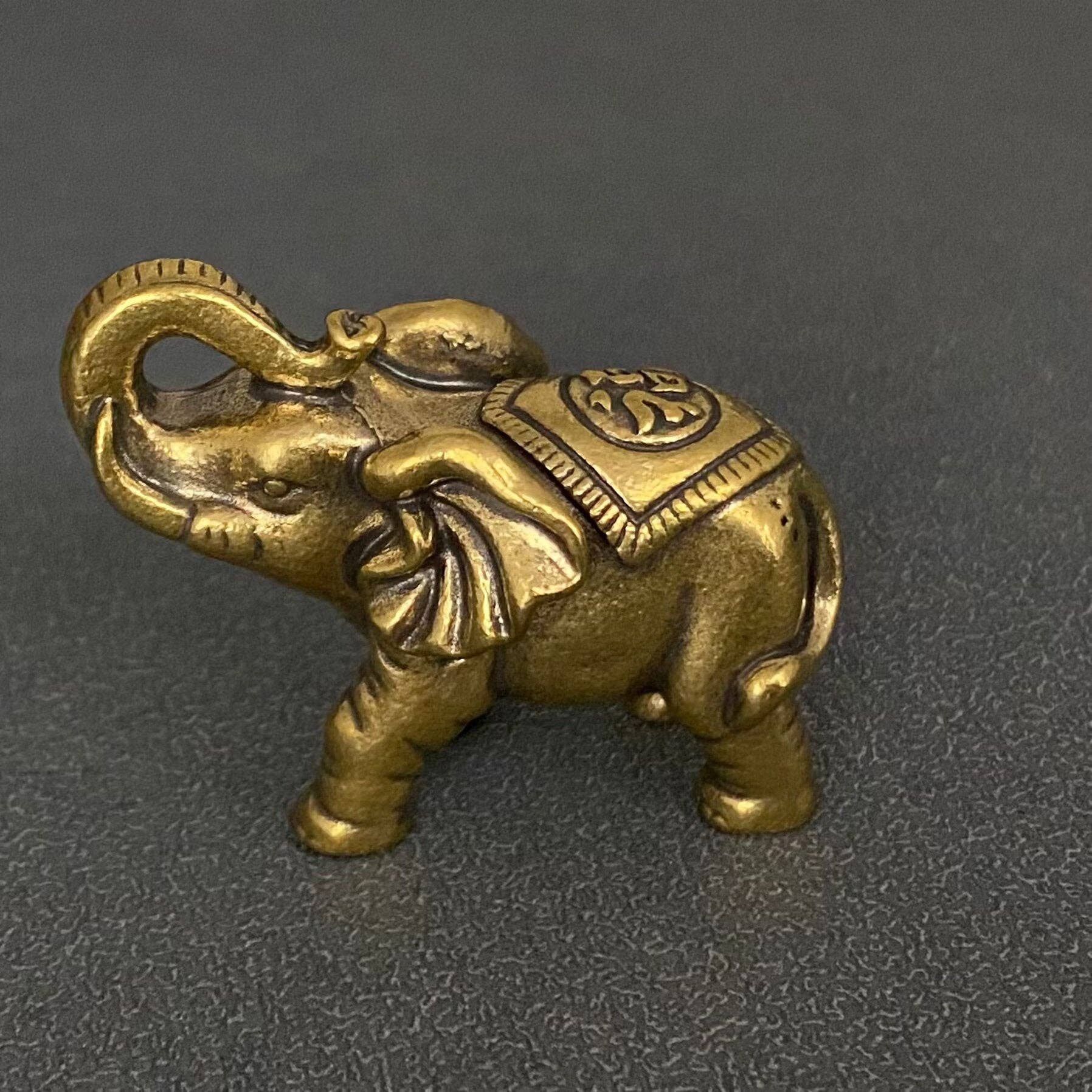 Mio Queena - Wholesale Decorative Figurine - Brass Elephant Crafts Desktop Ornaments Decoration1