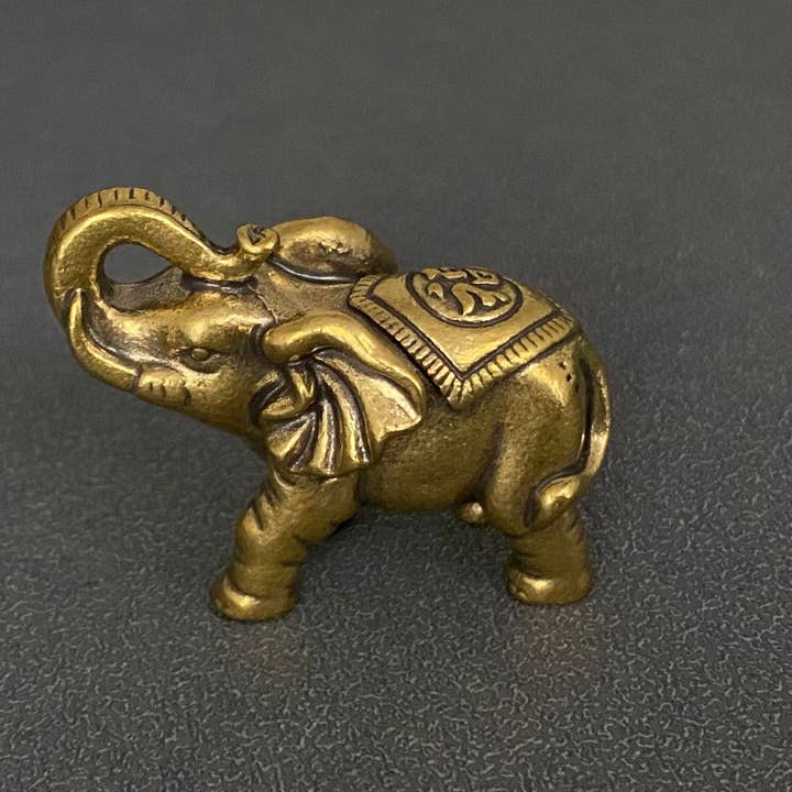 Mio Queena - Wholesale Decorative Figurine - Brass Elephant Crafts Desktop Ornaments Decoration1