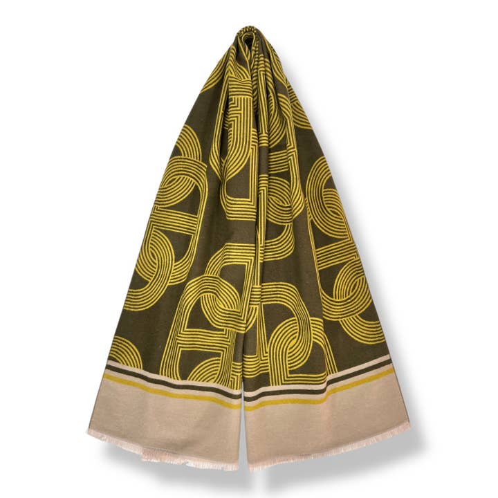 London Scarves – Großhandel Schal – Damen – Kaschmirmischung Kettenglieddruck6