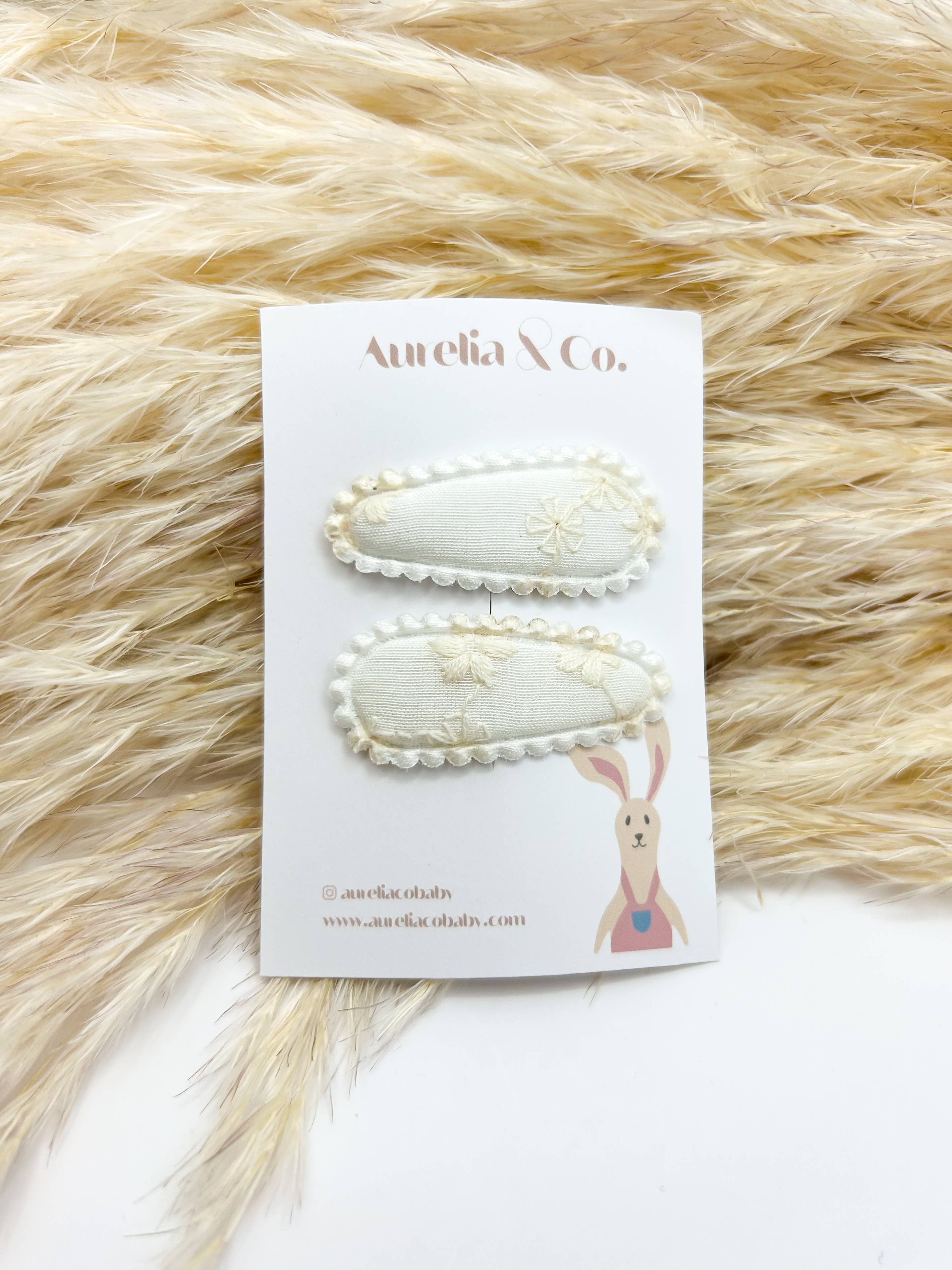 Aurelia & Co. Baby - Wholesale Hair Clip - Kids - Mini Baby Fabric Hair Barrettes0