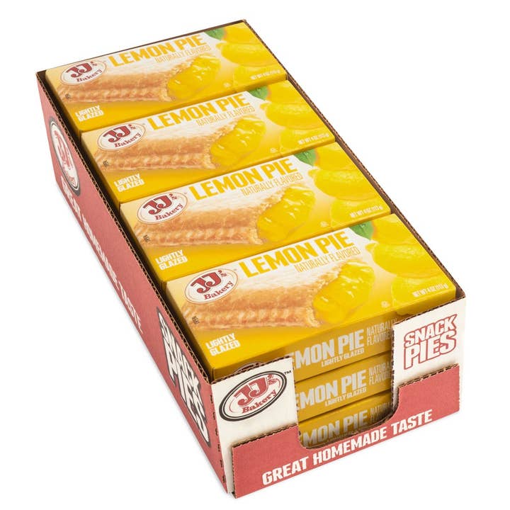Shop The King - Wholesale Pie - JJ's Bakery Lightly Glazed Snack Pies 4oz (Lemon)