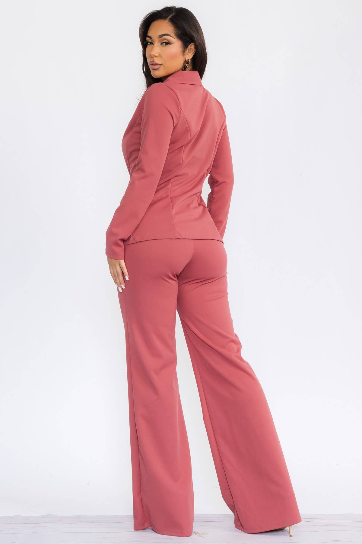 H&H Fashion Inc. - Wholesale Top & Pant Set (NOT Loungewear) - Women's - HH741X-S - 2PC SOLID PANT AND BLAZER SET 8