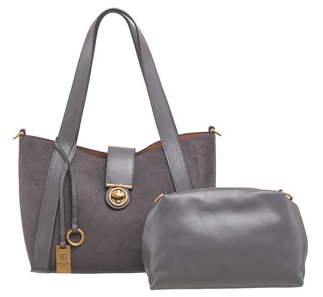 Bessie London – wholesale Shoulder bag – women's – CLASSIC TURN-LOCK SHOULDER BAG10