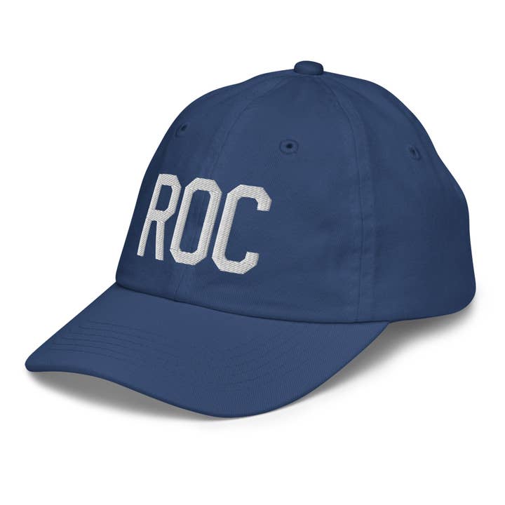 ROC Rochester New York Kid's Baseball Cap for wholesale by YHM Designs