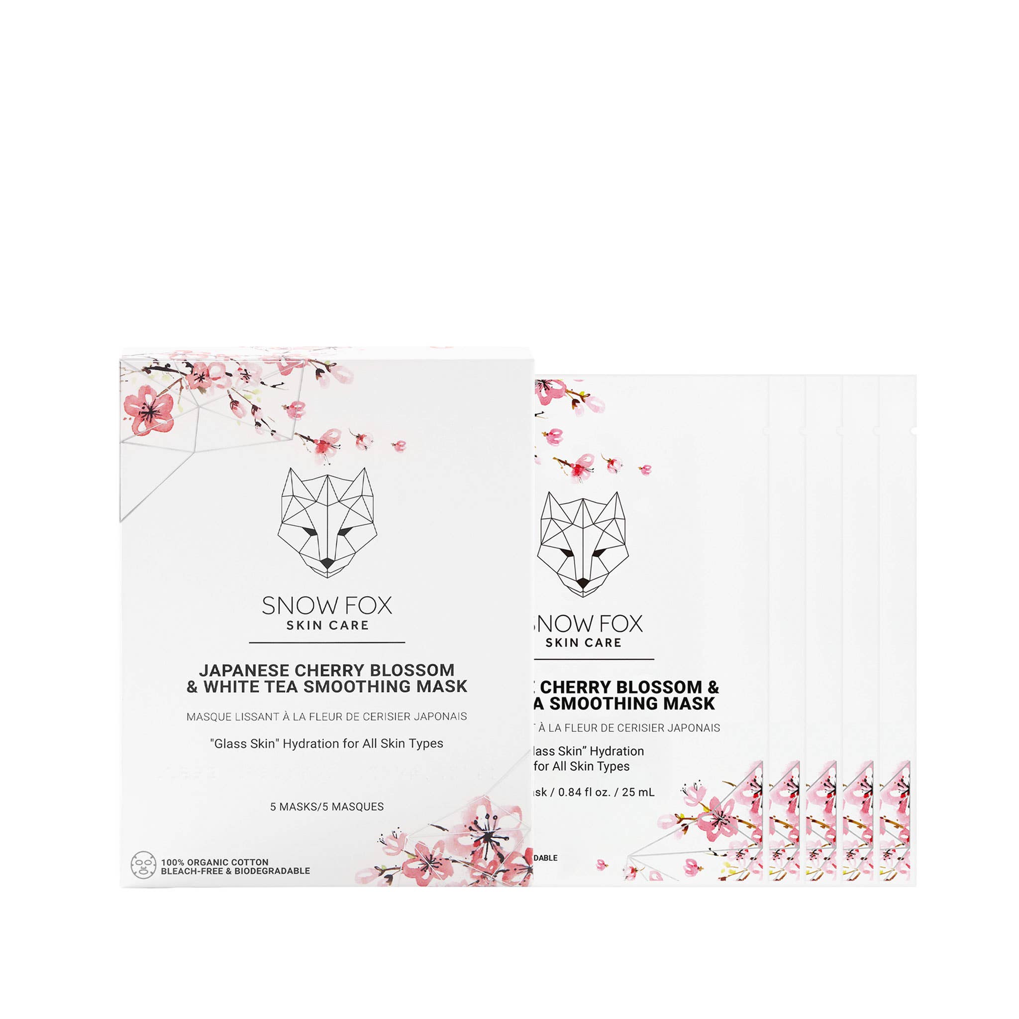 Snow Fox Skincare - Vendita all'ingrosso Maschera viso - Maschera levigante giapponese ai fiori di ciliegio e tè bianco4