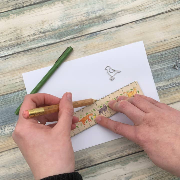 Samantha Hall Designs - Wholesale Ruler - Cat Wooden Ruler5