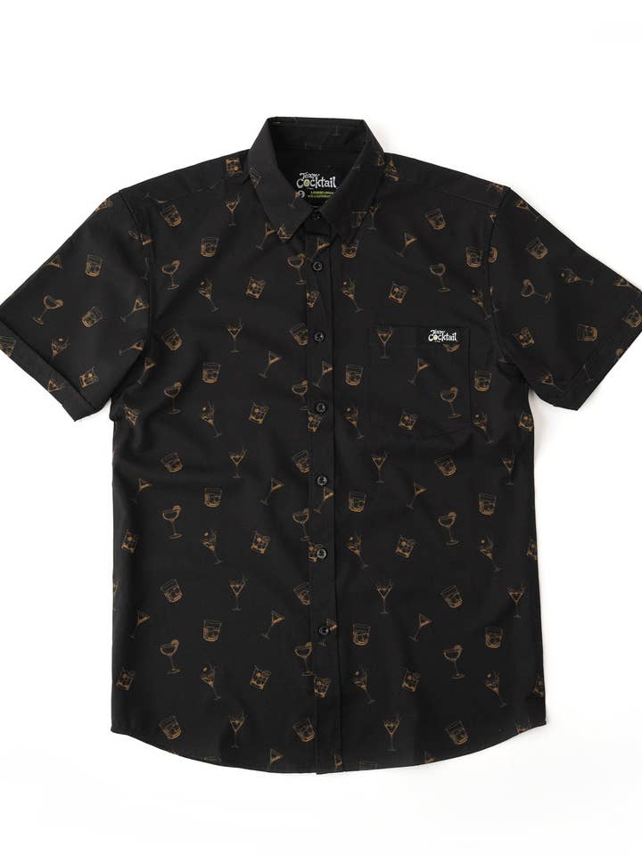Golden Cocktails Unisex Button Up for wholesale by Team Cocktail