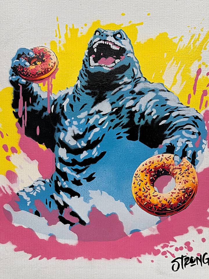 Home Decor, Art, Fun, Unique - "DunkZilla" Prints for wholesale by Art For Dudes
