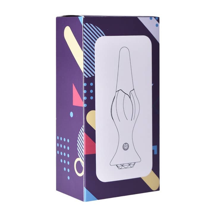Rouge Plug anal en silicone en forme de rose avec vibration à 9 modes - Jouet sexuel en vente sur Faire9