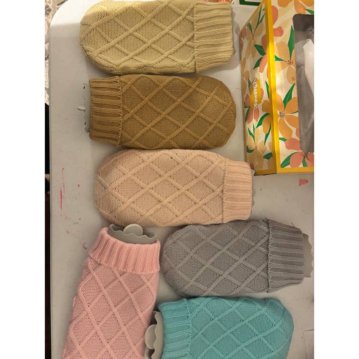 BRIGHT IRIS - Wholesale Hand Warmer - Mini Lightweight Silicone Hot Water Warmer with Knit Cover