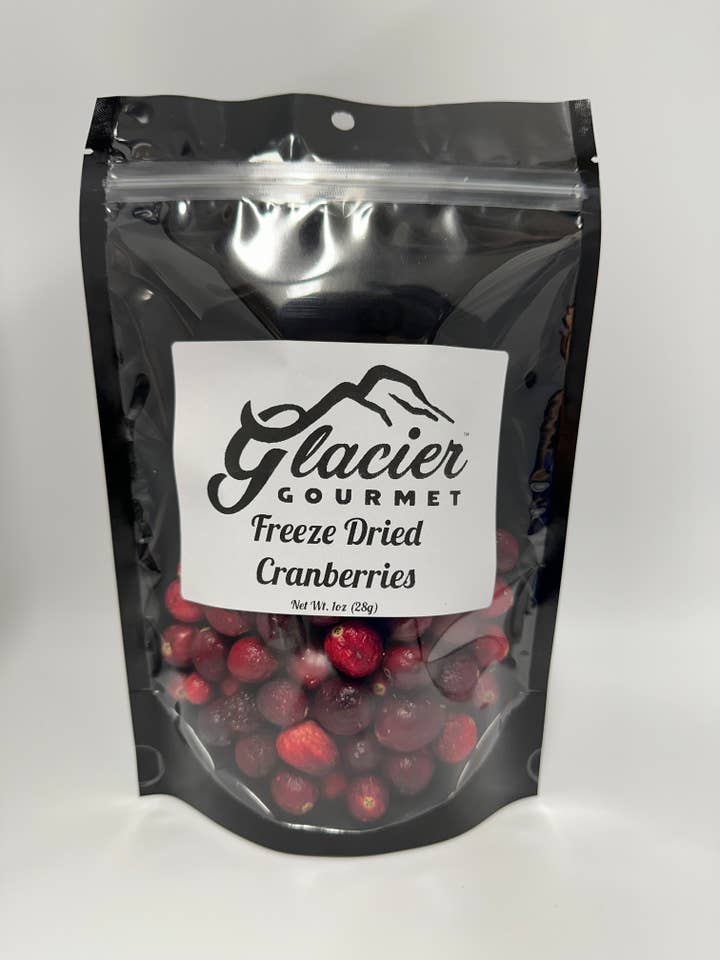 Cranberries lyophilisées - Sachet de 1 oz pour la vente par Glacier Gourmet