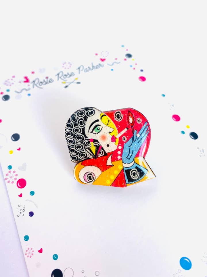 Jackennadeln, kleine Stecknadeln, Broschen, Schmuck, handgemacht für den Großhandel von Rosie Rose Parker