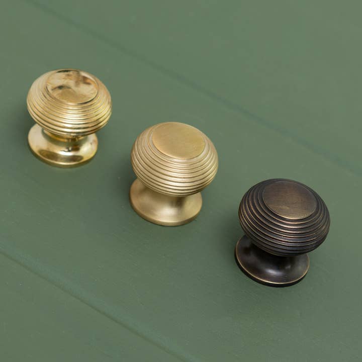 Brass bee - Vente Poignée/bouton - Boutons d'armoire en laiton massif 30 mm style ruche HORTORUM1