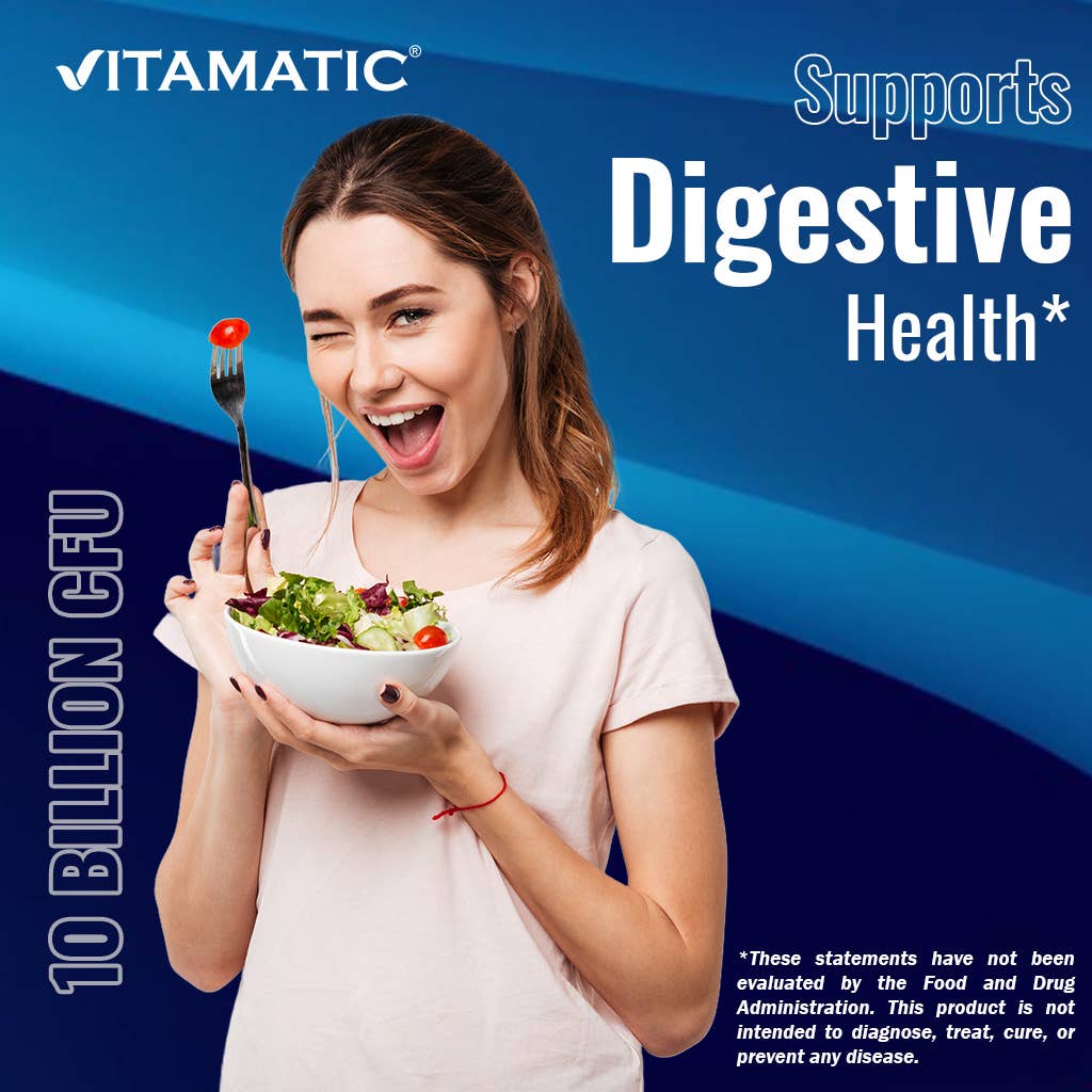 Vitamatic - Wholesale Oral Supplement/Vitamin - Vitamatic Acidophilus Probiotic 10 Billion CFU | 120 Tablets4