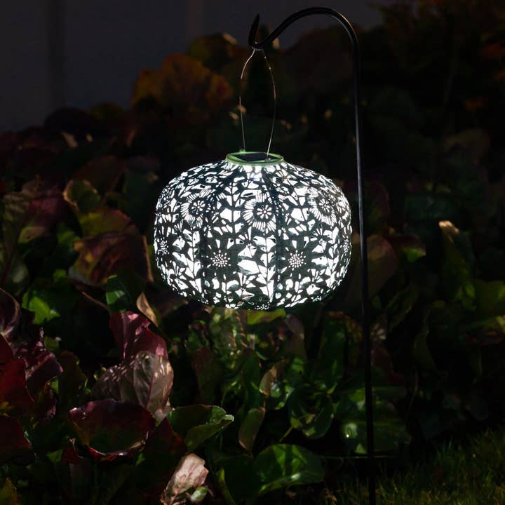 Allsop Home & Garden - Wholesale Outdoor/Lawn Light - Stella Square Sunflower 11" Solar Lantern - Sage12